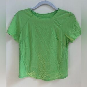 Lululemon Lightweight Stretch Run Short Sleeve Green Women’s Size 4